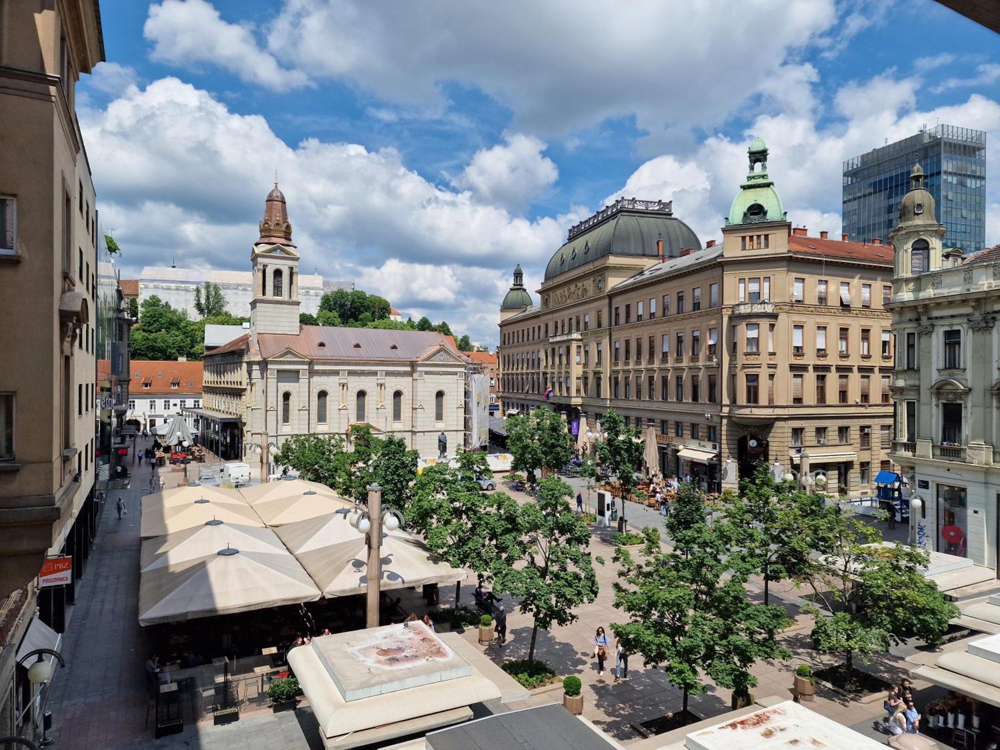 Apartment Exclusive View Cvjetni Trg Zagreb Bagian luar foto